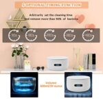 Ultrasonic Cleaner, Jewelry Cleaner with 40kHz Five Digital Timer 600ML Ultrasonic Jewelry Cleaner with Basket for Cleaning Eye Glasses, Rings,Watch,Coin,Silver…