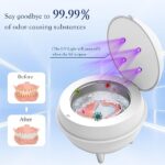 Ultrasonic UV Cleaner for Dentures, Retainer, Mouth Guard, Aligner, Whitening Trays, 45kHz Ultrasonic Cleaner Machine 5 Minutes Cleaning 200ml for All Dental Appliances, Jewelry, Diamonds