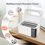 Ultrasonic Jewelry Cleaner,Ultrasonic Cleaner Machine,600ML Professional Ultrasonic Cleaner with Digital Timer,Watch Holder,47000Hz Ultrasonic Glasses Cleaner for Eyeglass Jewelry, Watches, Dentures