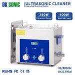 DK SONIC Ultrasonic Cleaner – Ultrasonic Vinyl Record Cleaner,Sonic Cleaner,Ultrasound Gun,Lab Tool,Carburetor,Engine Parts Cleaning Machine with Encoded Timer and Heater(2.64Gal-10L)