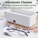 Ultrasonic Jewelry Cleaner, Professional Ultrasonic Cleaning Machine for Jewelry, Ring, Silver, Retainer, Eyeglass, Watches, Coins, 300mL, Portable and Low Noise, 45KHz USB Ultrasound Cleaner