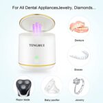 Ultrasonic Cleaner for Dentures, Retainer Cleaner, Professional Ultrasonic Cleaner Machine, for All Dental, Braces, Retainer, Mouth Guards, Toothbrush Head, Jewelry etc, Family or Travel Use