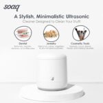 Soaq Ultrasonic Cleaner for Jewelry, Rings, Retainers, Aligners, Dental Appliances and More! (Pearl White)