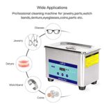 AIPOI Ultrasonic Cleaner 800ML, Stainless Steel Ultrasound Cleaning Machine with Degas, Ultrasonic Bath 40000Hz for Cleaning Jewelry, Silver, Eyeglass, Watch Chain, Denture, Coins, Parts etc