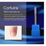 Cuticle Bit for Nail Drill, CORFULRA 3Pcs Nail Drill Bits Professional Carbide Bits for Nails Nail Buffer Bit Nail Trimer, Under Nail Cleaner Cuticle Remover Nail Prepare, Nail Supplies for Nail Techs