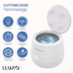 LLUXO’s Ultrasonic and UV Cleaning Machine for Aligners, Dentures, Retainers, Trays, Mouth Guards, and all dental appliances; Jewelry, Diamonds, Watches, Coins and more