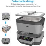 AIPOI Ultrasonic Cleaner 1200ML, Detachable Ultrasonic Cleaning Machine with Touch Button, Ultrasound Bath for Cleaning Jewelry, Ring, Necklace, Silver, Glasses, Watch Chain, Dentures, Parts