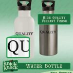 Knick Knack Gifts #lyman – 20oz Stainless Steel Water Bottle, Silver