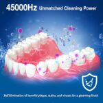 Ultrasonic Cleaner for Dentures, 45KHz Retainer Cleaner Machine Dental Cleaner for Aligner,Mouth Guard, Night Guard,Toothbrush Head,Whitening Trays,All Dental Appliances(3 Modes,190 ml,25W)-Black