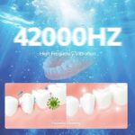 Ultrasonic UV Cleaner Dentures, Retainer, Mouth Guard, Aligner, Whitening Trays, Toothbrush Head, 42kHz 180ML Ultrasonic Retainer Cleaner Machine at-Home or Travel Use(White)