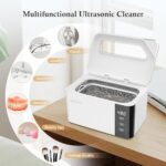 Ultrasonic Jewelry Cleaner, 50W Ultrasonic Cleaner Machine, 600ML Ultrasonic Glasses Cleaner with Digital Timer,Holder,47kHz Professional Sonic Jewelry Cleaner for Eye Glasses,Ring,Earring, Necklaces