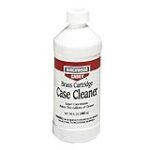 Birchwood Casey Brass Cartridge Case Cleaner, 16oz | Safe Reusable Super Concentrate Cleaning Solution for Removing Lubricants, Oils, Stains & Powder Residue
