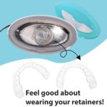 ETONVILLE Ultrasonic Retainer Cleaner Machine | Perfect for Dentures, Mouth Guards and Jewelry | Easy to Fill & Dump with Removable Tank