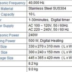 GOWE 10L Stainless steel Digital Ultrasonic Cleaner with Timer and Heater (including Washing Basket)