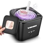 WISDEER Ultrasonic Cleaner U-V for Dentures,Retainer, 31W Professional Ultrasonic Jewelry Cleaner,Timer for Dentures, Dental Mouth Guard, Aligner,Denture Cleaner Machine with Brush Kit Black