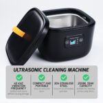 Ultrasonic Cleaner 45kHz Ultrasonic Jewelry Cleaner, Ultrasonic Retainer Cleaner with U-V Light and 3 Cleaning Modes, Ultrasonic Machine for Denture, Mouth Guard, Ring, Earring, Diamond, etc.