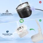 30W Ultrasonic UV Cleaner with Removable 260ml Tank for Dentures, Jewelry, Aligner, Mouth Guard, Whitening Trays, Toothbrush Head, 45kHz Ultrasonic Retainer Cleaner Machine for All Dental Appliances