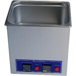 SonicWise ultrasonic Cleaner – Made in The USA. Rugged, efficient, and Reliable. Ultrasonic Tank Dimensions are 12” X 9 ½” X 6” deep, 11 quarts Capacity. Two-Year Warranty. PID Digital Controllers.