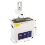 BFDIEEM 6.5L Ultrasonic Vinyl Cleaner, Records Ultrasonic Vinyl Cleaning Machine 180W Ultrasonic Records Cleaner with Drying Rack for Home Store