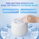 Ultrasonic Retainer Cleaner for Aligners & Mouth Guards, 45KHz Sonic Cleaning Machine with 2 Modes, 300ML Capacity – Safe for Jewelry & Daily Oral Care
