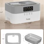 3L Ultrasonic Cleaner, Professional Jewelry Cleaner with Degas 0.8gal 100W Adjustable Stainless Steel Ultrasonic Machine 40kHz Sonic Cleaner for Gun Parts Oil Filter Retainer Watch Glasses Lab Tool