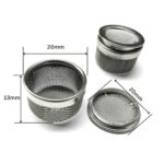 TAURISH Ultrasonic Cleaner Mini Basket Set Small Parts Mesh Holder for Screws and Tiny Components 2 Pieces Pack