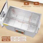 SOUTH BASE Ultrasonic Cleaner,37L Sonic Cleaner with Cleaning Basket,Timer&Heater,720W Touch Control Ultrasonic Cleaning Machine for Gun,Motorcycle Engine,Carburetor Parts,Chain