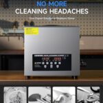 CREWORKS 10L Digital Ultrasonic Cleaner, 2.6 gal. Ultrasonic Cleaning Machine with Degas Gentle Modes, 240W Professional Ultrasound Cleaner with 300W Heater & 30 min Timer for Auto Machine Parts Tools