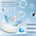 Ultrasonic Cleaner Retainer Cleaning Machine, 2025 Upgraded 40W 340ML 49KHz Jewelry Cleaner Ultrasonic Machine, Professional Dental Cleaner for Dentures, Aligners, Braces, Mouth Guards