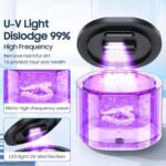 Ultrasonic Retainer Cleaner Machine for Denture: 45000Hz Portable Sonic Dental Cleaning Pod for Mouth Guard