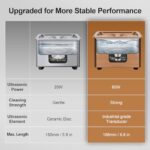 JIEJING 900ml Sonic Jewelry Cleaner Machine Upgrade 40kHz Ultrasonic Cleaner for Glasses Diamond Ring Retainer Watch Small Parts
