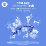 Shinchie Ultrasonic Retainer Cleaner – Auto-Adjust 39-48kHz Electric Cleaner for Aligner, NightGuard, Mouth Guard, Denture & More | Easy & Quiet