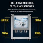 ACMESONIC Commercial Ultrasonic Cleaner with Knob, 6L Professional Ultrasonic Cleaner, 40kHz with Heater and Timer for Tools, Jewelry, Watches, Glasses, Dentures, and Small Metal Parts