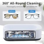 Professional Portable Cleaning Machine, LifeArt Ultrasonic Small Cleaner, Used for Cleaning Glasses, Jewelry, dentures