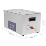 Dual Frequency Ultrasonic Jewelry Cleaner Machine 30L lab Professional Ultra Sonic Glasses Cleaning hypersonic Heated for Diamonds, Eyeglass, Ring, Food, Gun Parts, Watches, Denture