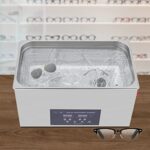 Dual Frequency Ultrasonic Jewelry Cleaner Machine 30L lab Professional Ultra Sonic Glasses Cleaning hypersonic Heated for Diamonds, Eyeglass, Ring, Food, Gun Parts, Watches, Denture