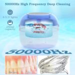 Neatevday Ultrasonic Retainer Cleaner Machine, 250ML Denture Cleaner,50kHz 4 Modes with Digital Timer Mouth Guard Cleaner for Aligner, Night guard, Braces, Toothbrush, Jewelry-White